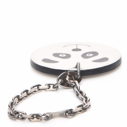 Hermes Swift Panda Key Chain Bag Charm Black White 4 of 5