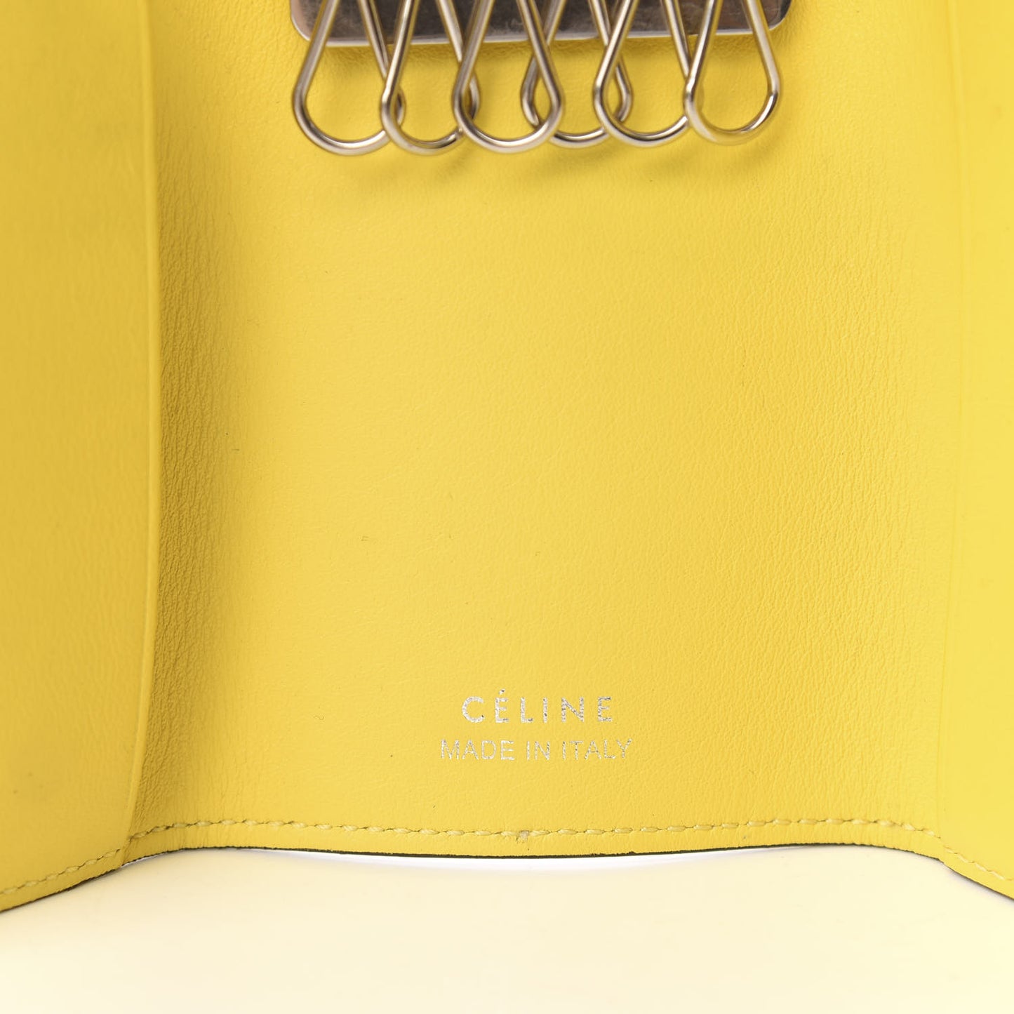 Drummed Calfskin Key Case Souris