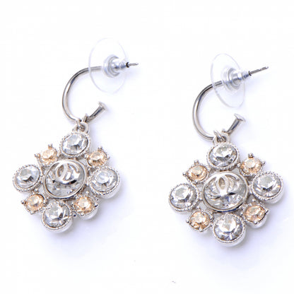 Chanel Crystal CC Earrings Silver 1 of 5