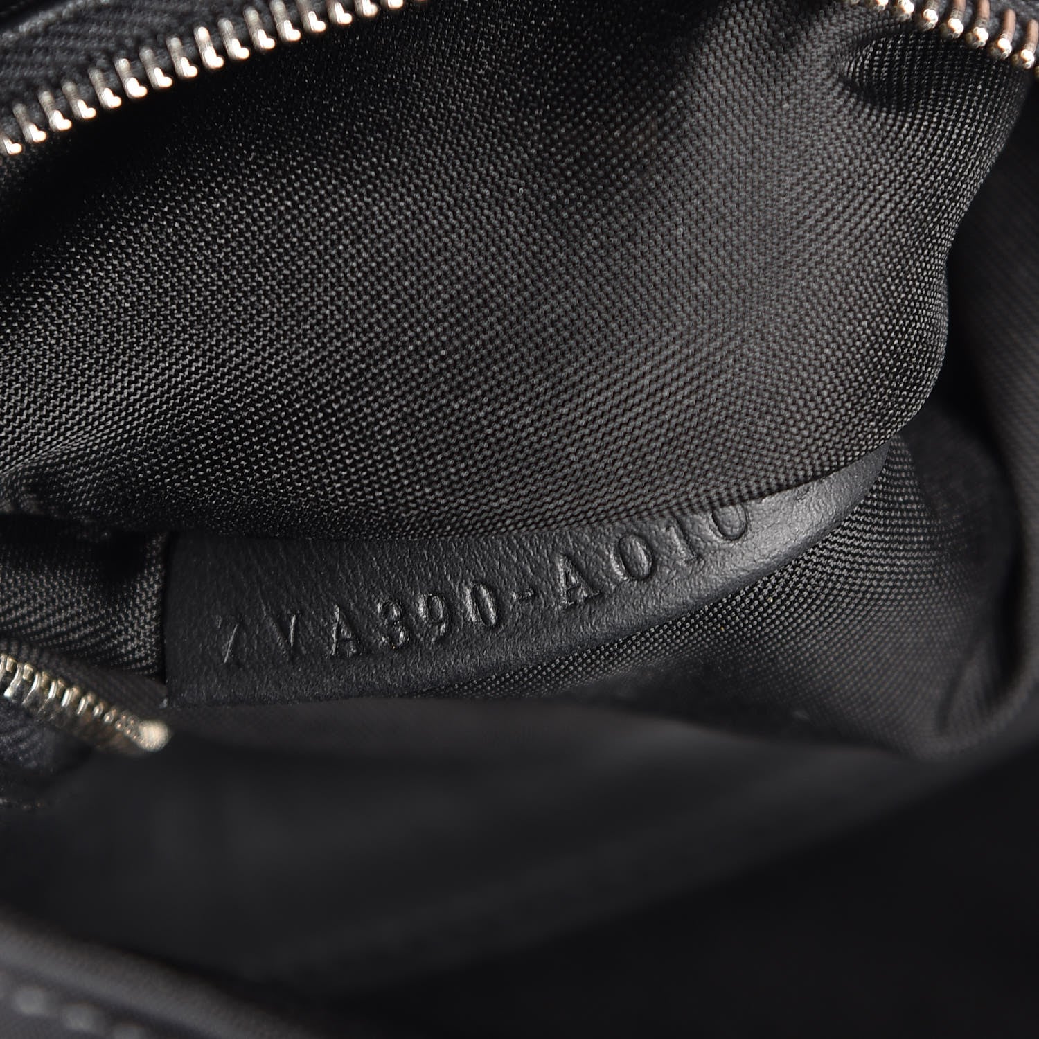 Fendi Nylon Calfskin Vocabulary Shopping Tote Black 9 of 14