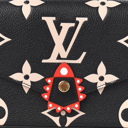 Louis Vuitton Empreinte Monogram Giant Crafty Pochette Felicie Black Creme 9 of 9