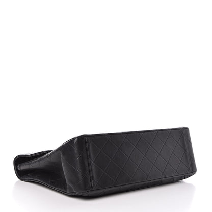 Chanel Lambskin Quilted XL Jumbo Single Flap Black 4 of 17