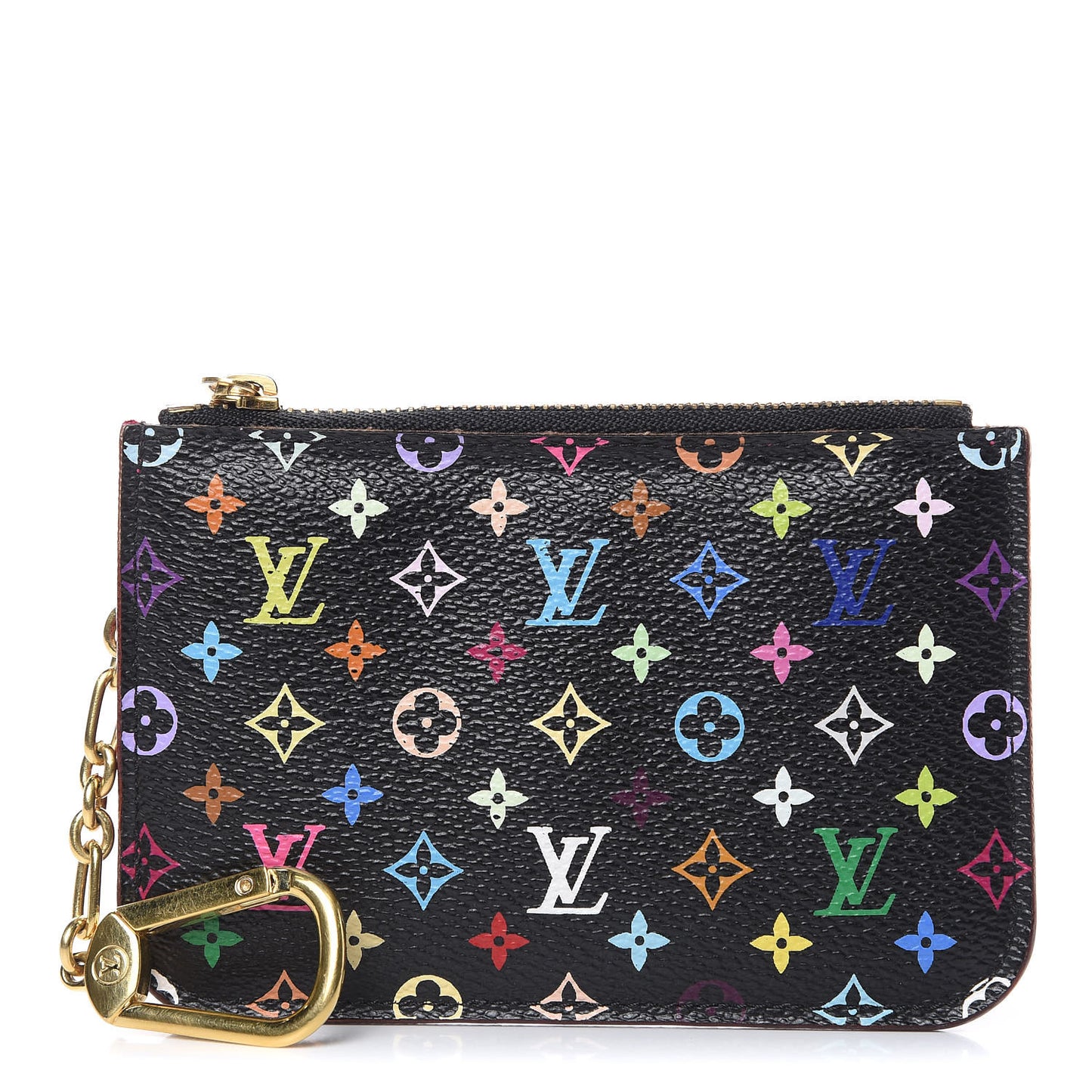 Monogram Multicolor Key Pouch Black Grenade