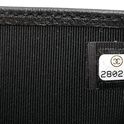 Chanel Metallic Calfskin Crocodile Embossed Cocodile Compact Flap Wallet  Gold 8 of 8