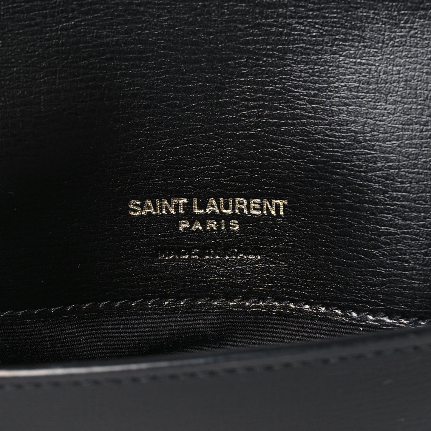 Smooth Calfskin Monogram Phone Holder Crossbody Black