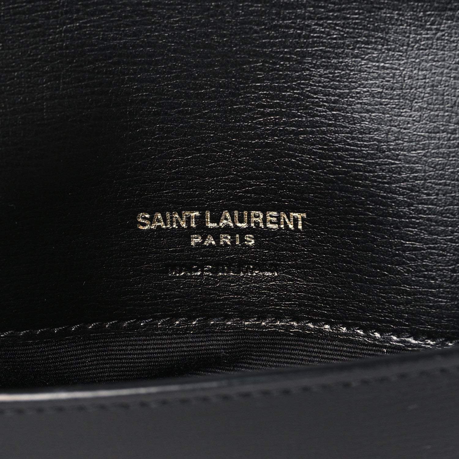 Saint Laurent Smooth Calfskin Monogram Phone Holder Crossbody Black 6 of 8