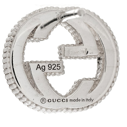 Gucci Sterling Silver Interlocking G Stud Earrings 4 of 5