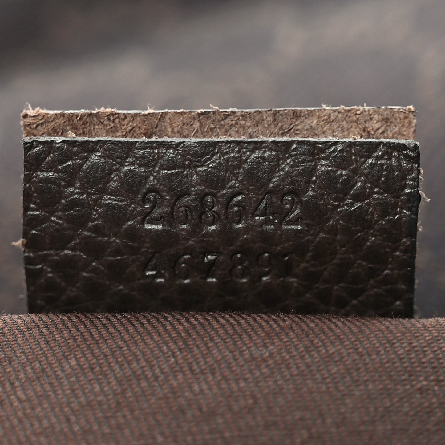 Denim Monogram Abbey Messenger Bag Dark Brown