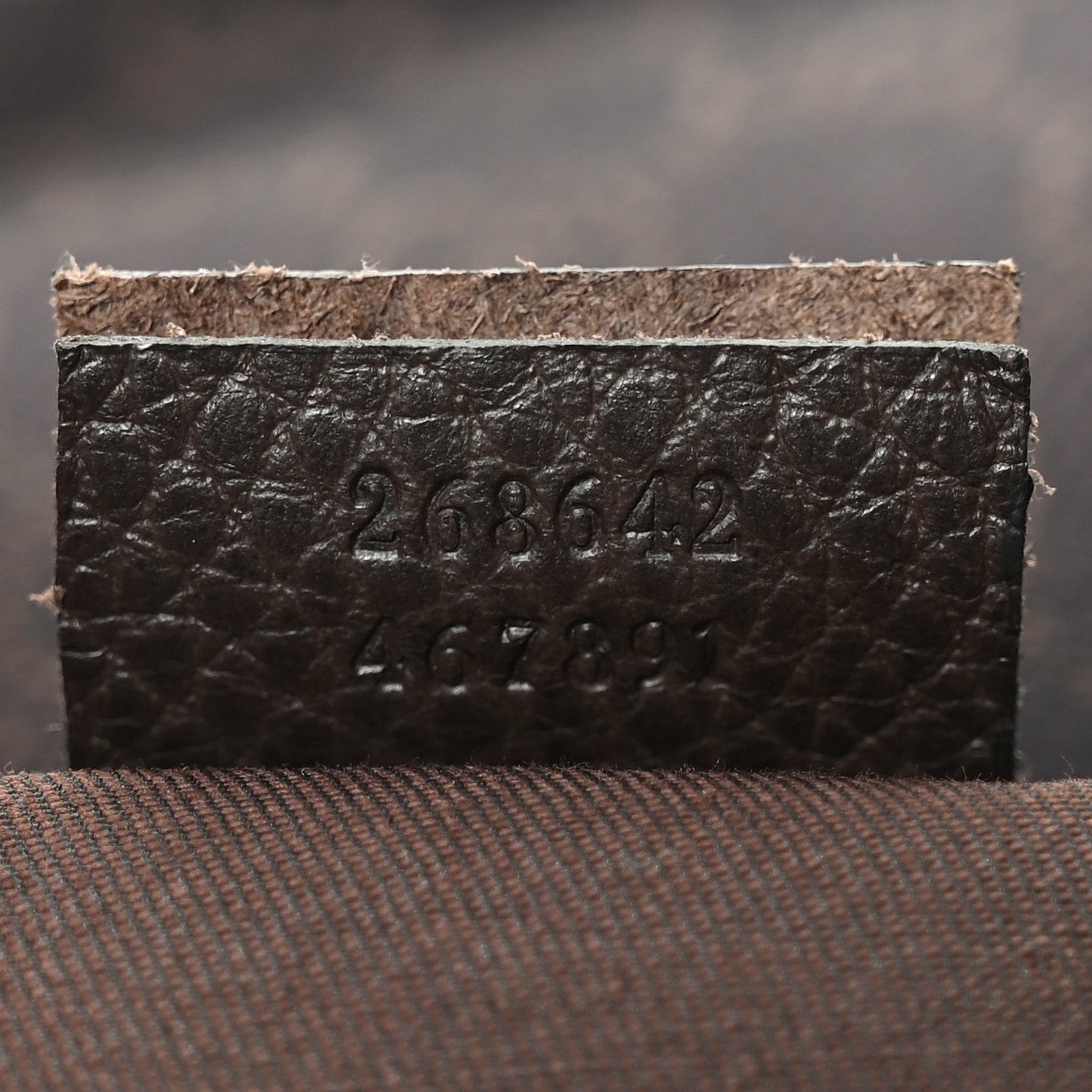 Gucci Denim Monogram Abbey Messenger Bag Dark Brown 7 of 10