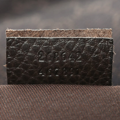 Gucci Denim Monogram Abbey Messenger Bag Dark Brown 7 of 10