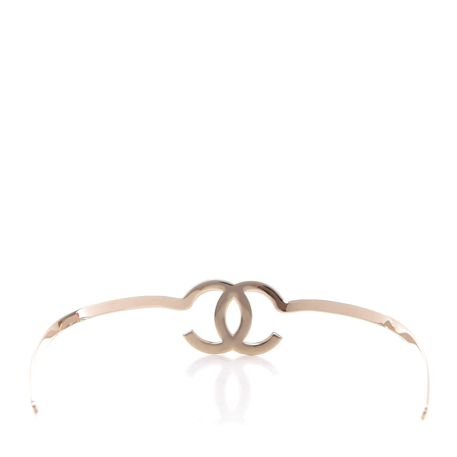 Chanel Metal CC Headband Light Gold 4 of 7