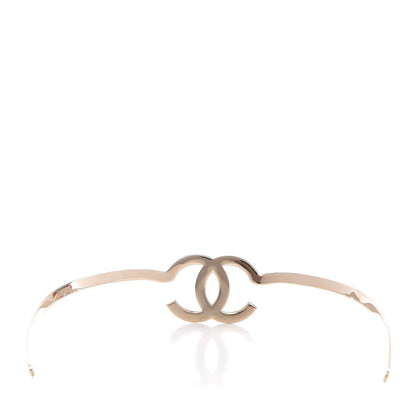 Chanel Metal CC Headband Light Gold 4 of 7