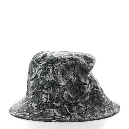 Christian Dior Cotton Jardin Floral Bucket Hat L Blue 6 of 10