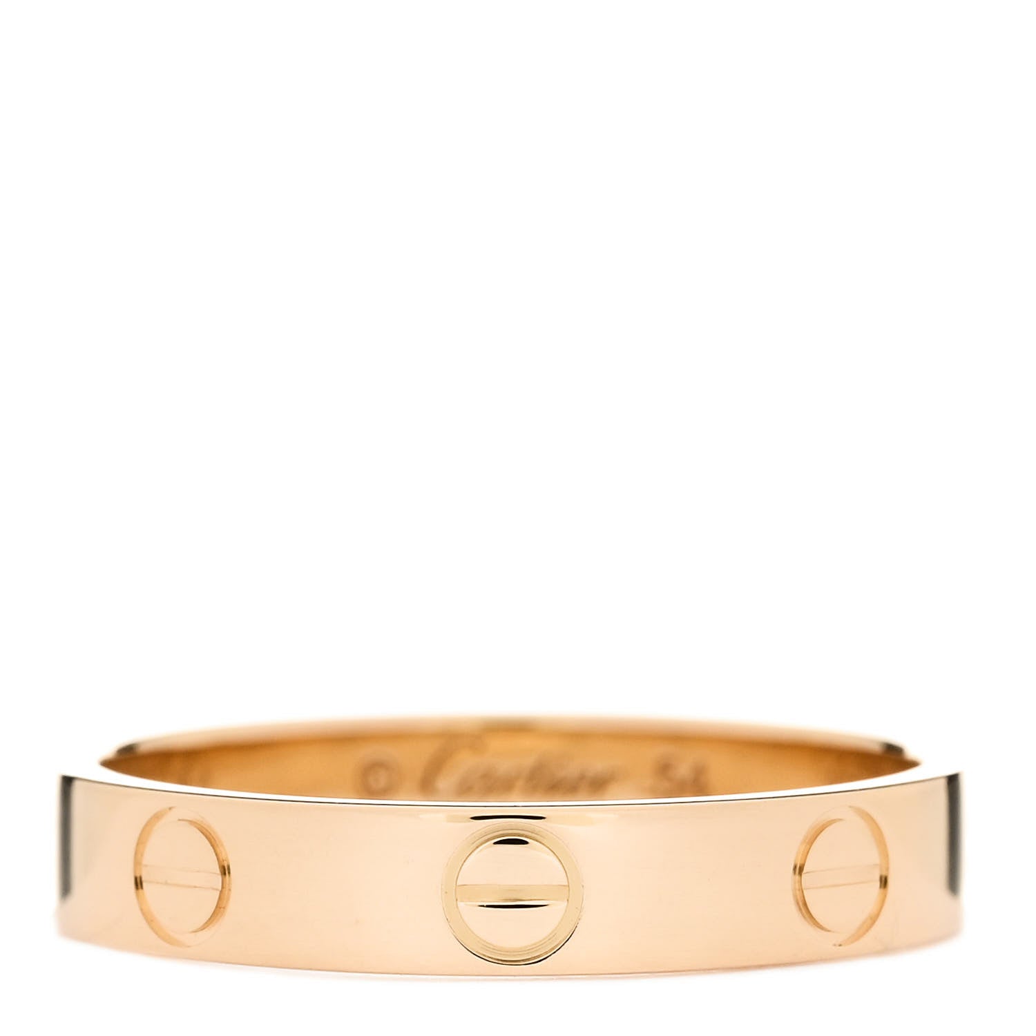 Cartier 18K Yellow Gold 3.5mm LOVE Wedding Band Ring 54 7 1 of 4