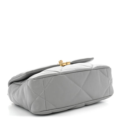 Chanel Lambskin Quilted Medium Chanel 19 Flap Grey 3 of 10