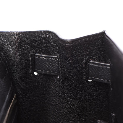 Hermes Epsom Kelly Sellier 25 Black 22 of 25