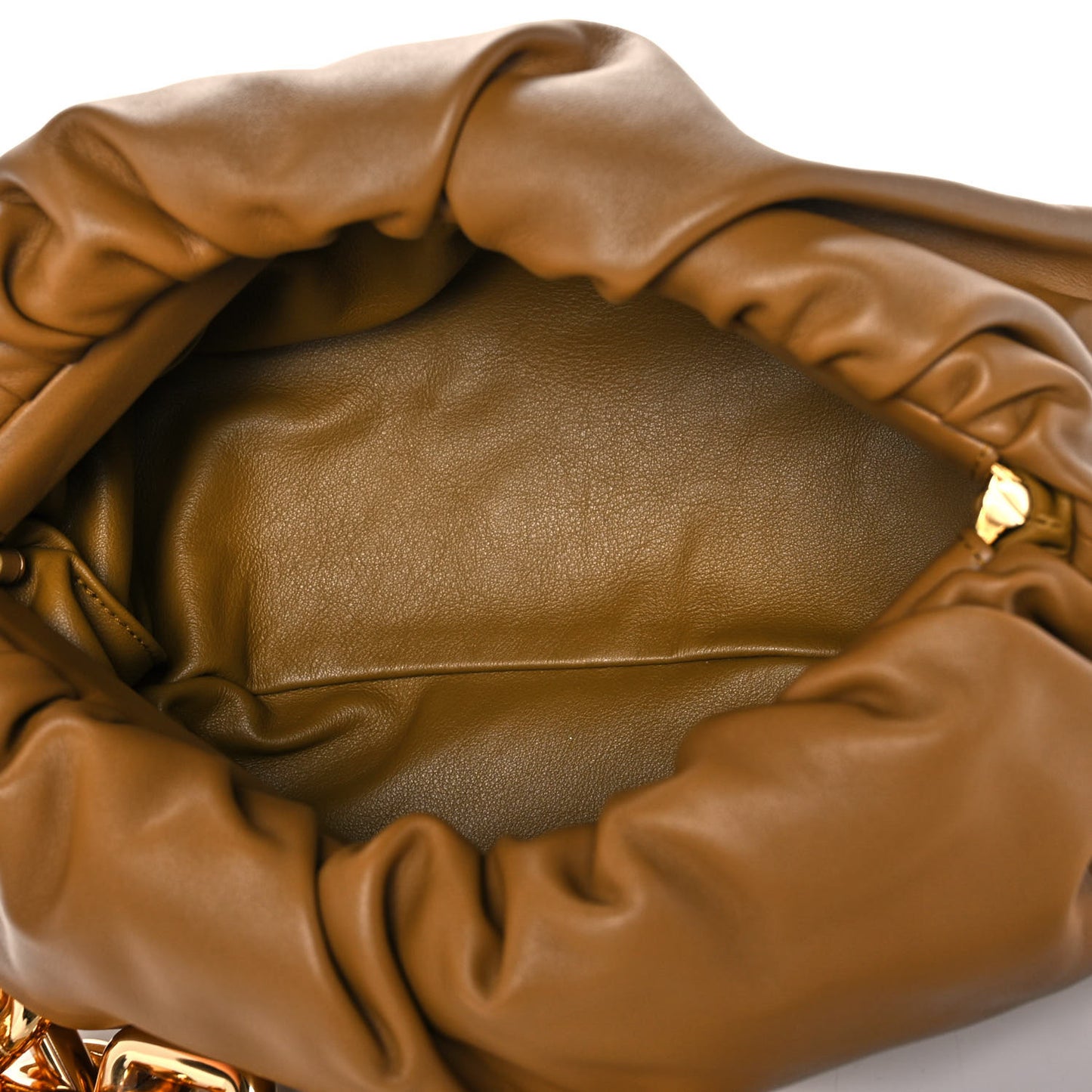 Calfskin The Pouch Chain Cammello