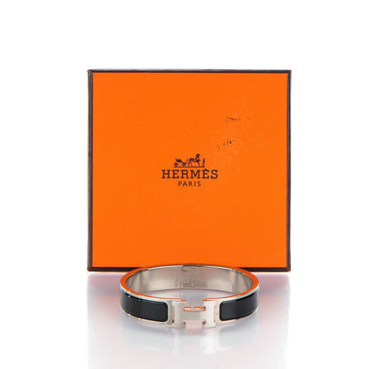 Hermes Enamel Narrow Clic Clac H Bracelet GM Black 6 of 6