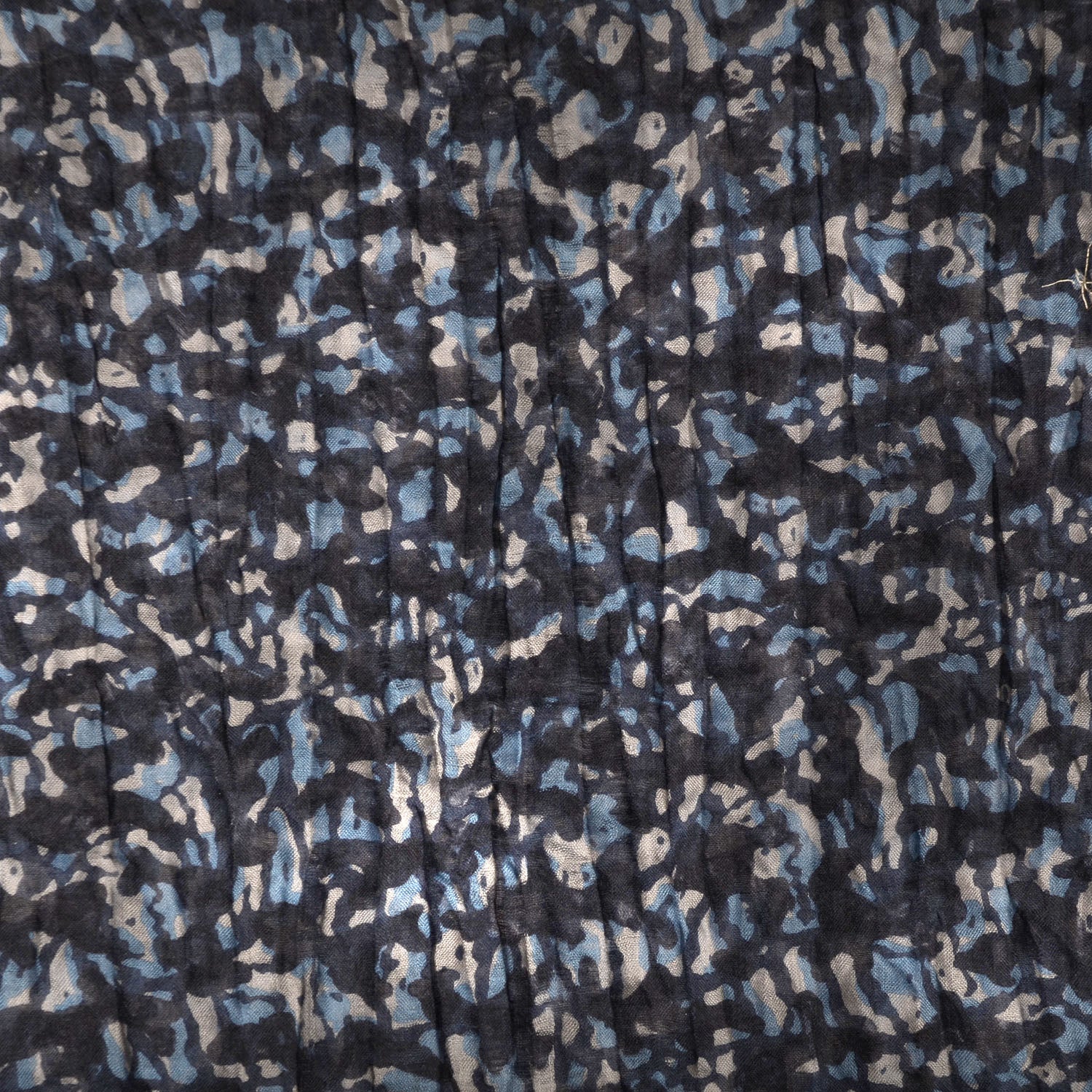 Louis Vuitton Cashmere Silk Lezard Etole Stole Blue 4 of 7