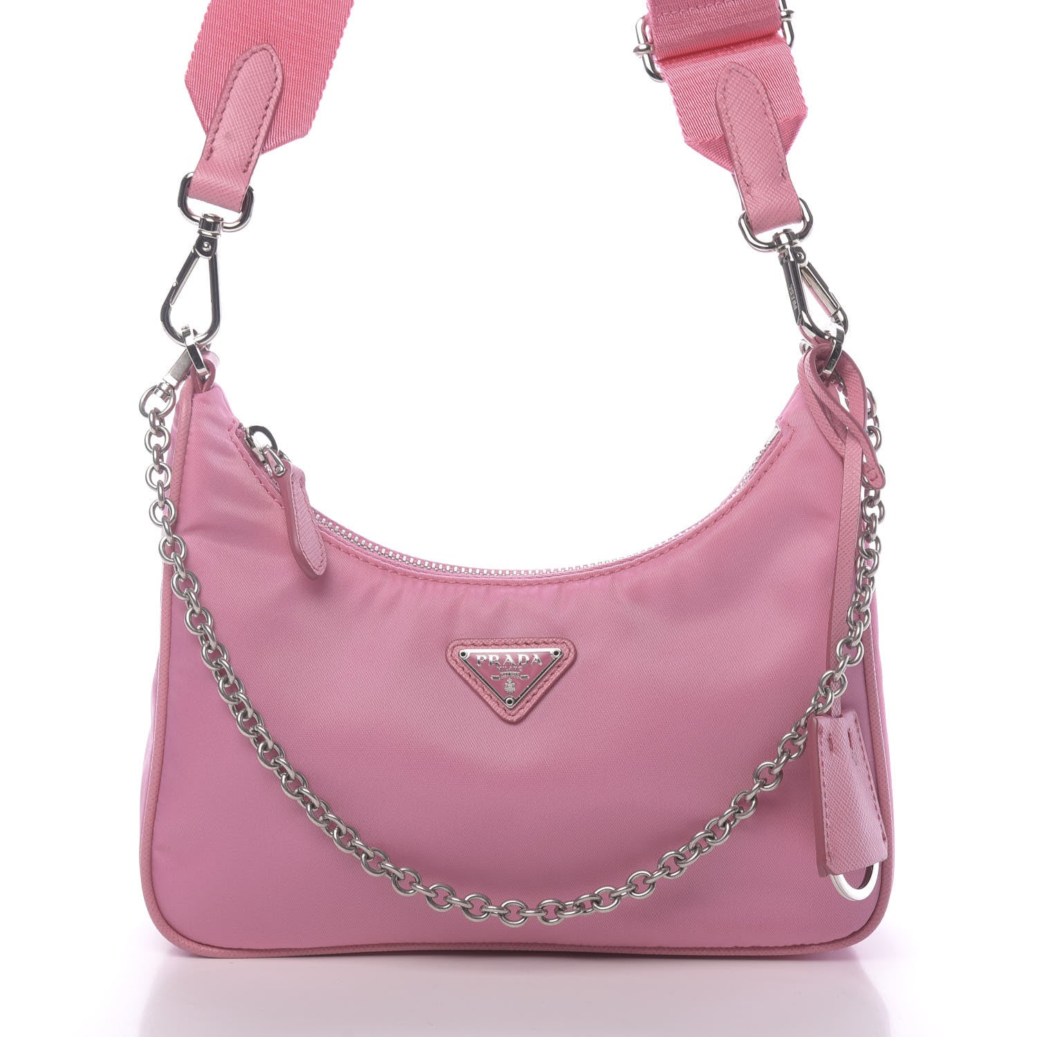 Prada Nylon Re-Edition 2005 Shoulder Bag Begonia 8 of 10