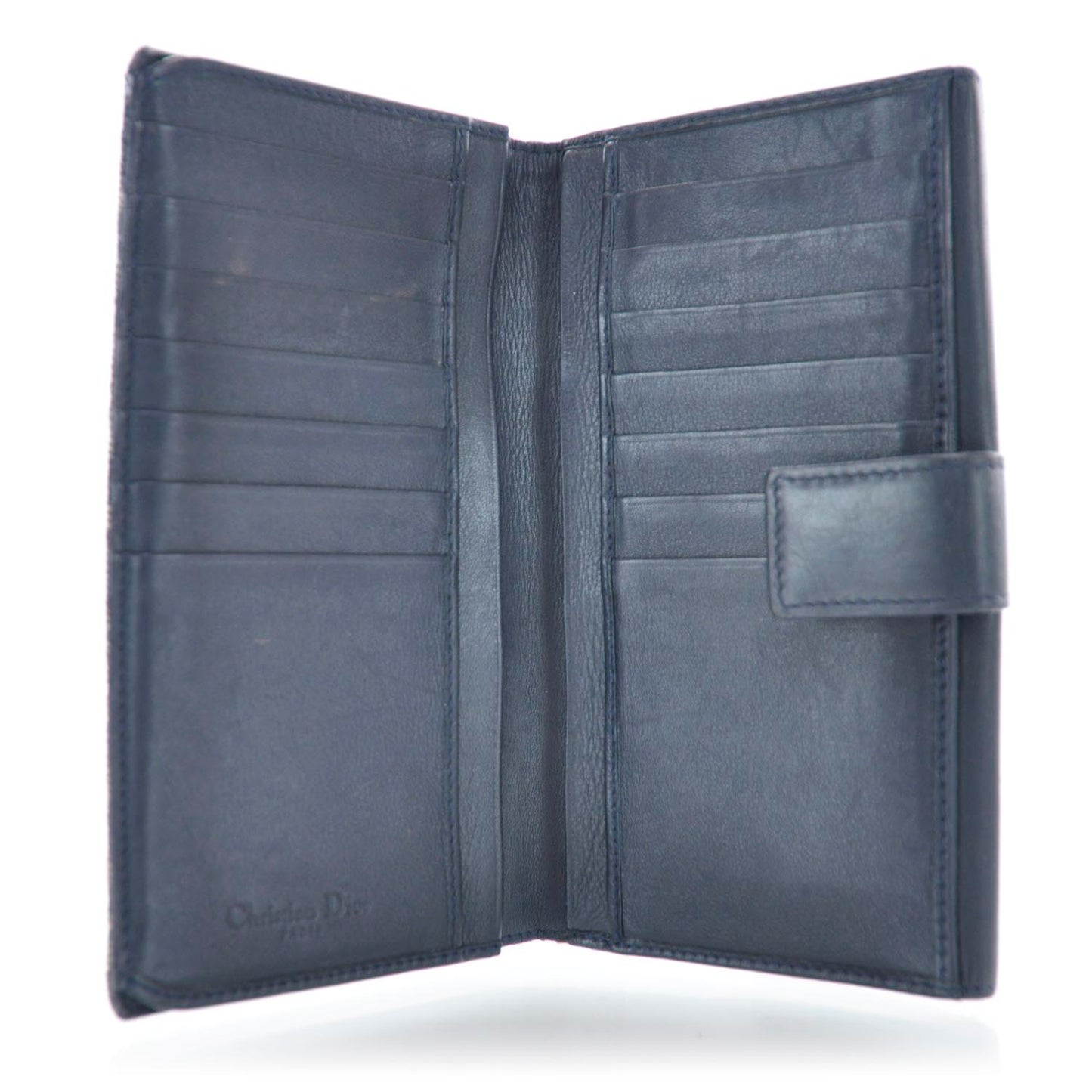 Monogram Charm Wallet Navy