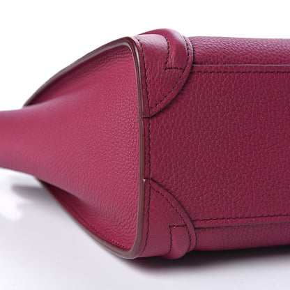 Celine Baby Grained Calfskin Nano Luggage Plum 7 of 12