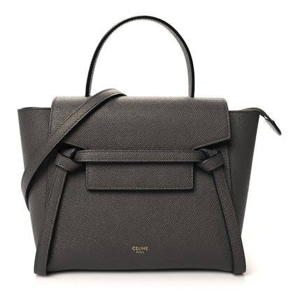 Celine Grained Calfskin Nano Belt Bag Grey 1 of 12