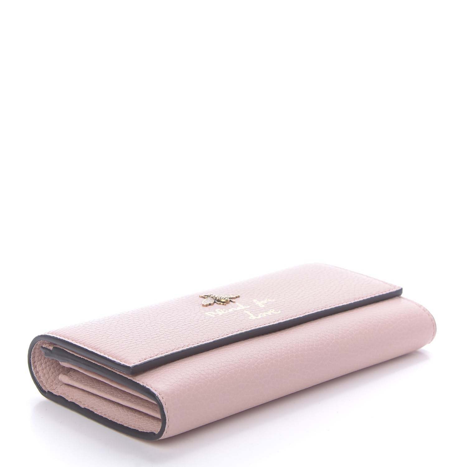 Gucci Calfskin Animalier Continental Wallet Porcelain Rose 4 of 9