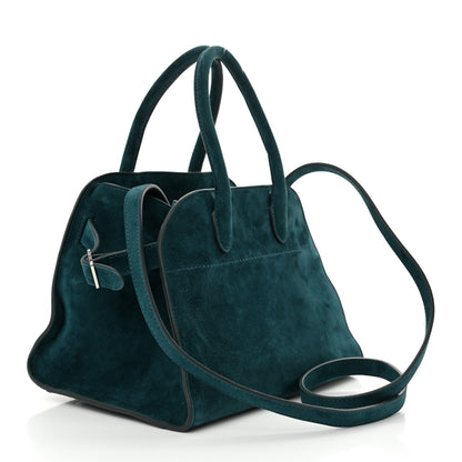 The Row Suede Soft Margaux 10 Bag Teal Green 3 of 10