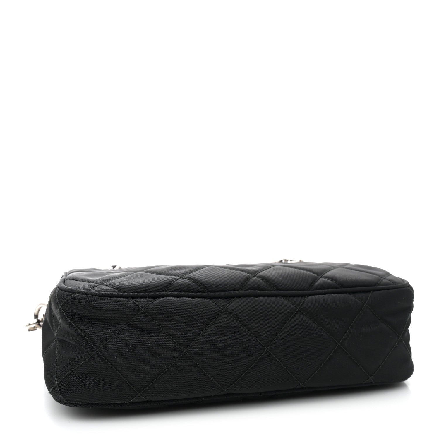 Prada Nylon Tessuto Impuntu Quilted Bandoliera Crossbody Bag Black 4 of 10