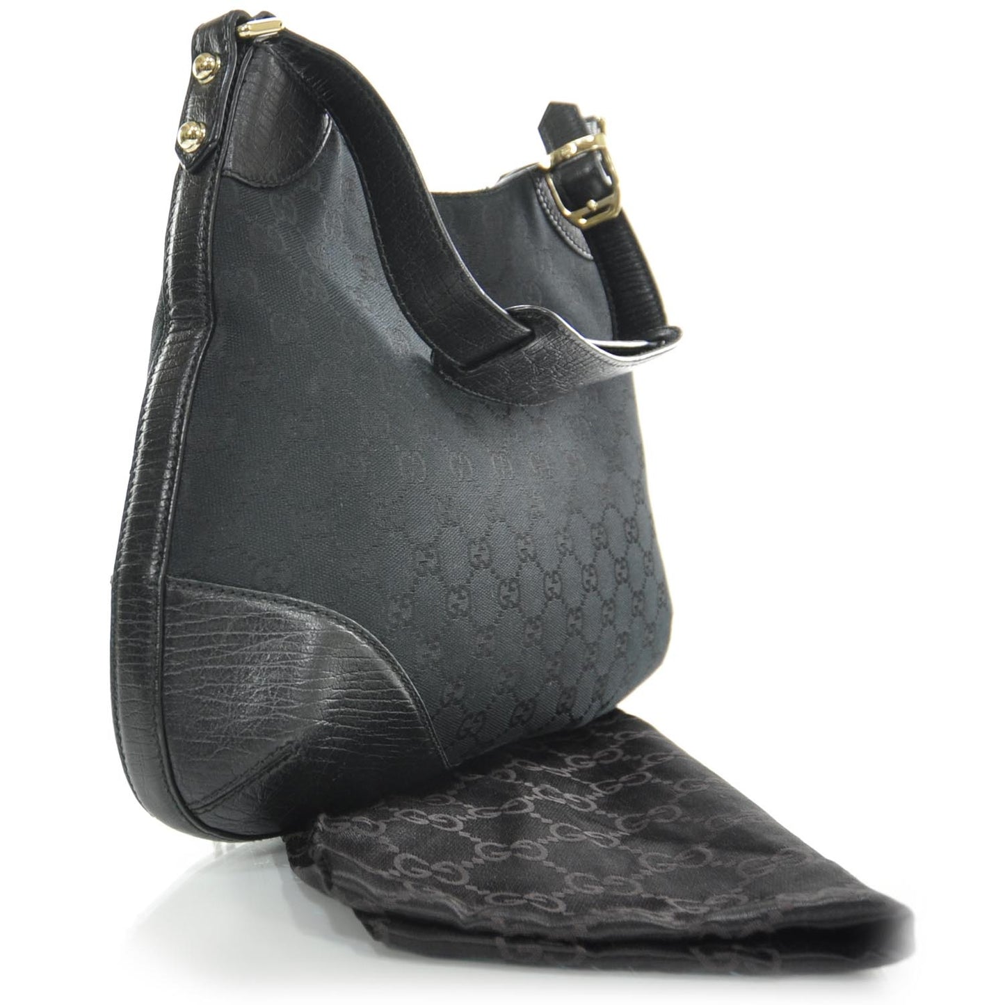 Monogram Web Hasler Hobo Black