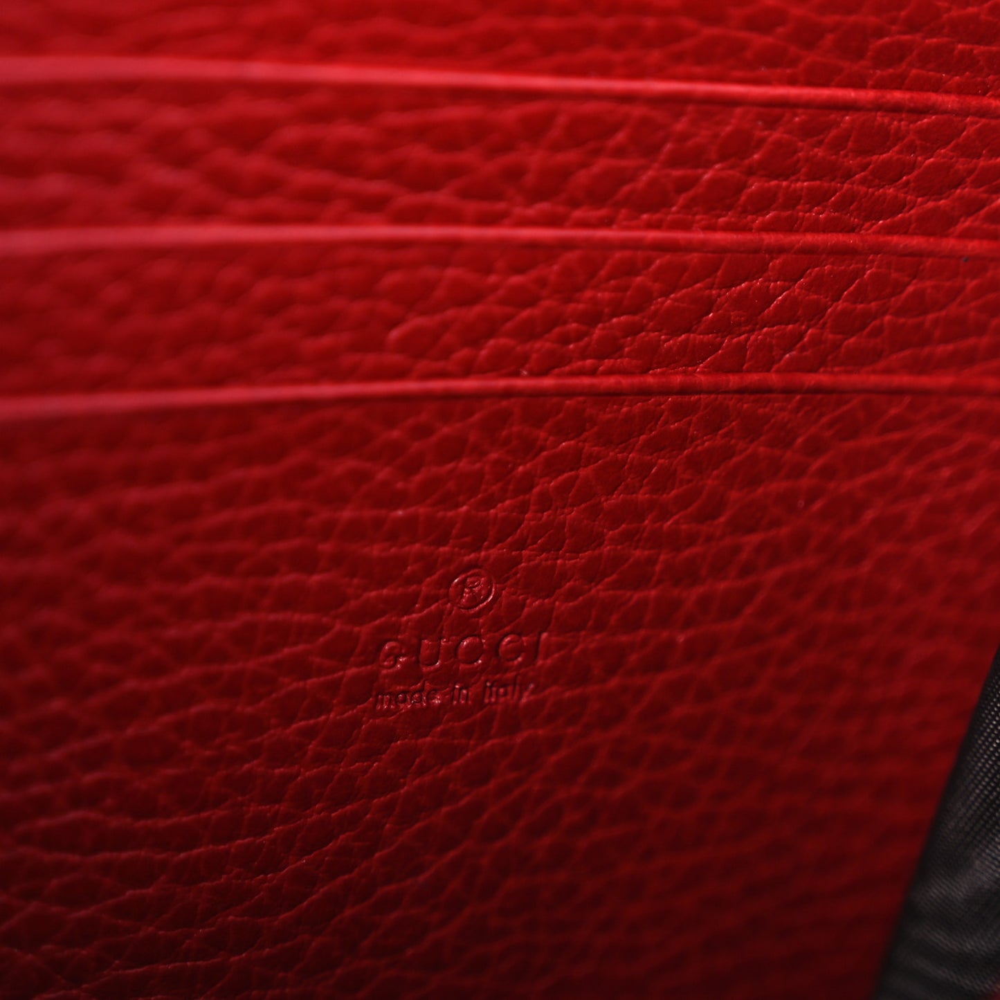 Calfskin Mini Dionysus Chain Wallet Hibiscus Red