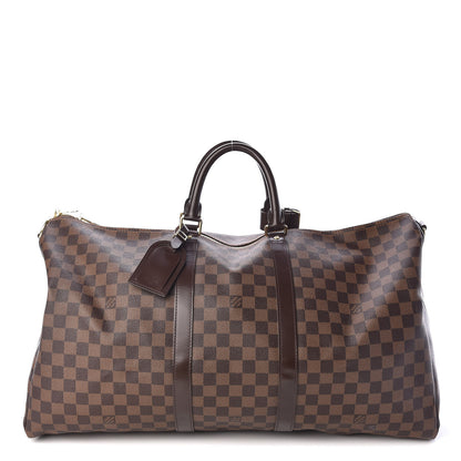 Louis Vuitton Damier Ebene Keepall Bandouliere 55 1 of 12