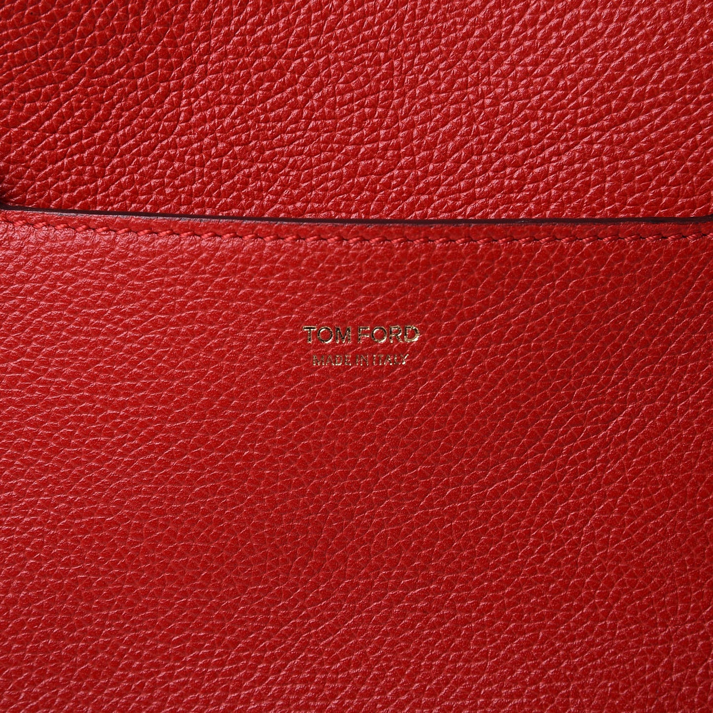 Pebbled Calfskin Medium Jennifer Flame Red