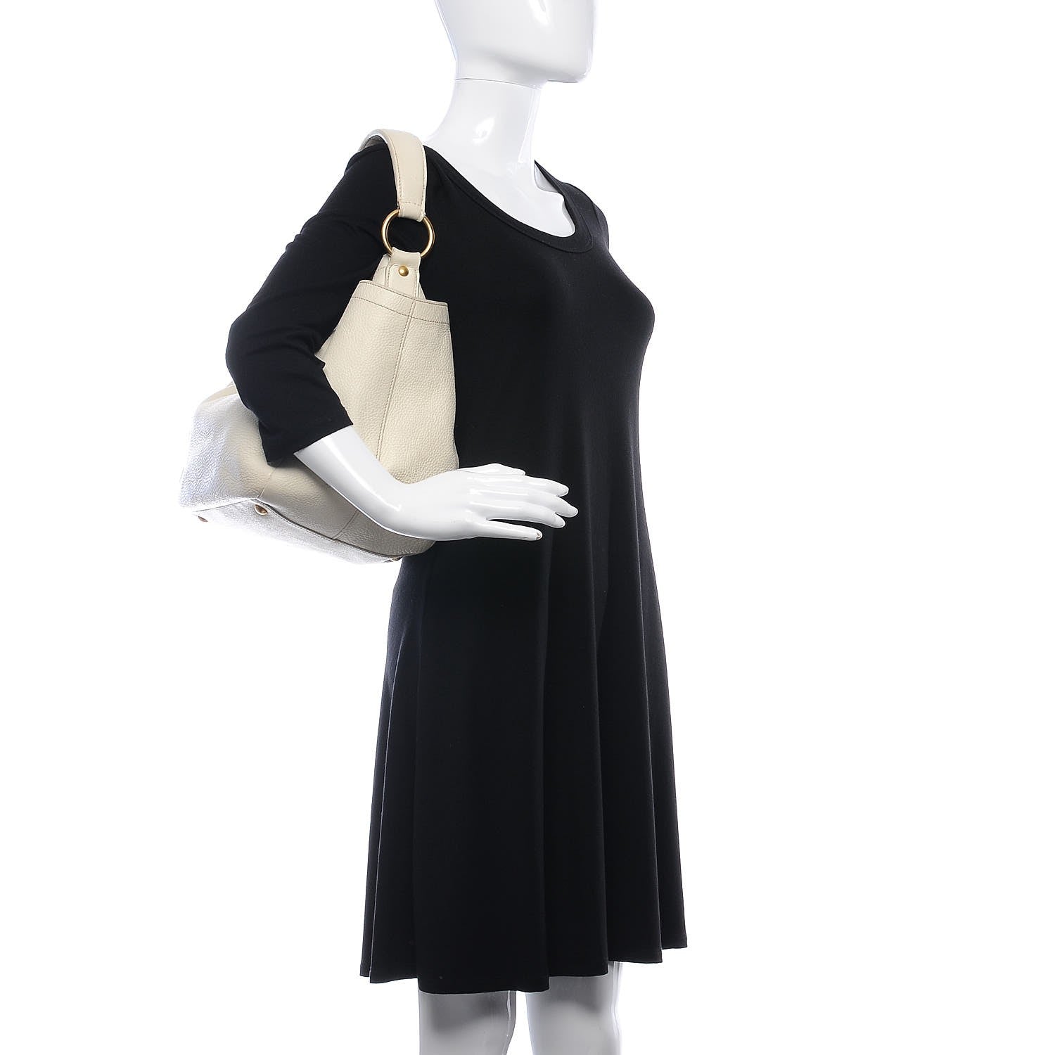 Prada Vitello Daino Side Pocket Hobo Bianco 2 of 18