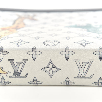 Louis Vuitton Savane Monogram Chapman Pochette Voyage GM Dune 8 of 10