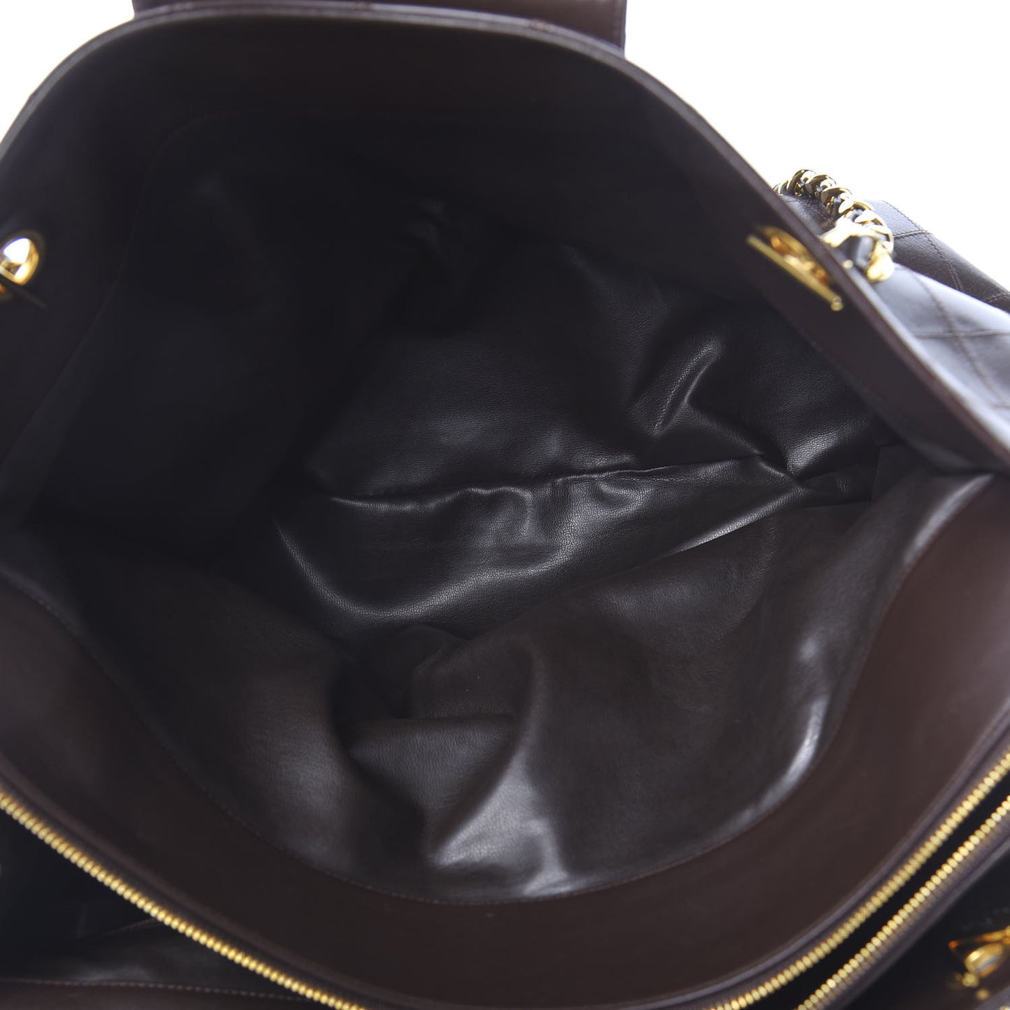Calfskin Stitched XL Weekender Brown