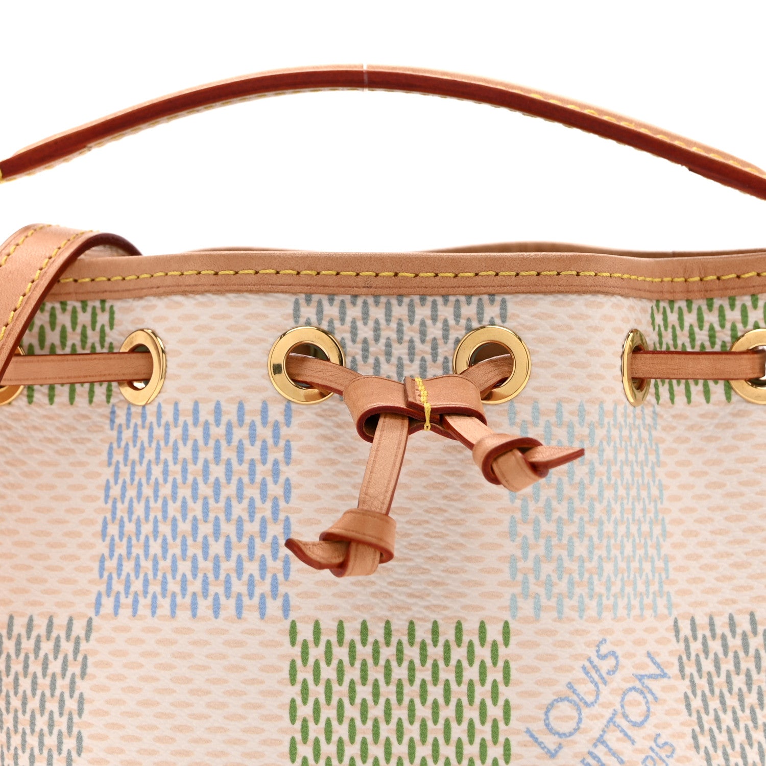 Louis Vuitton Damier Giant Nano Noe Pistachio 7 of 9
