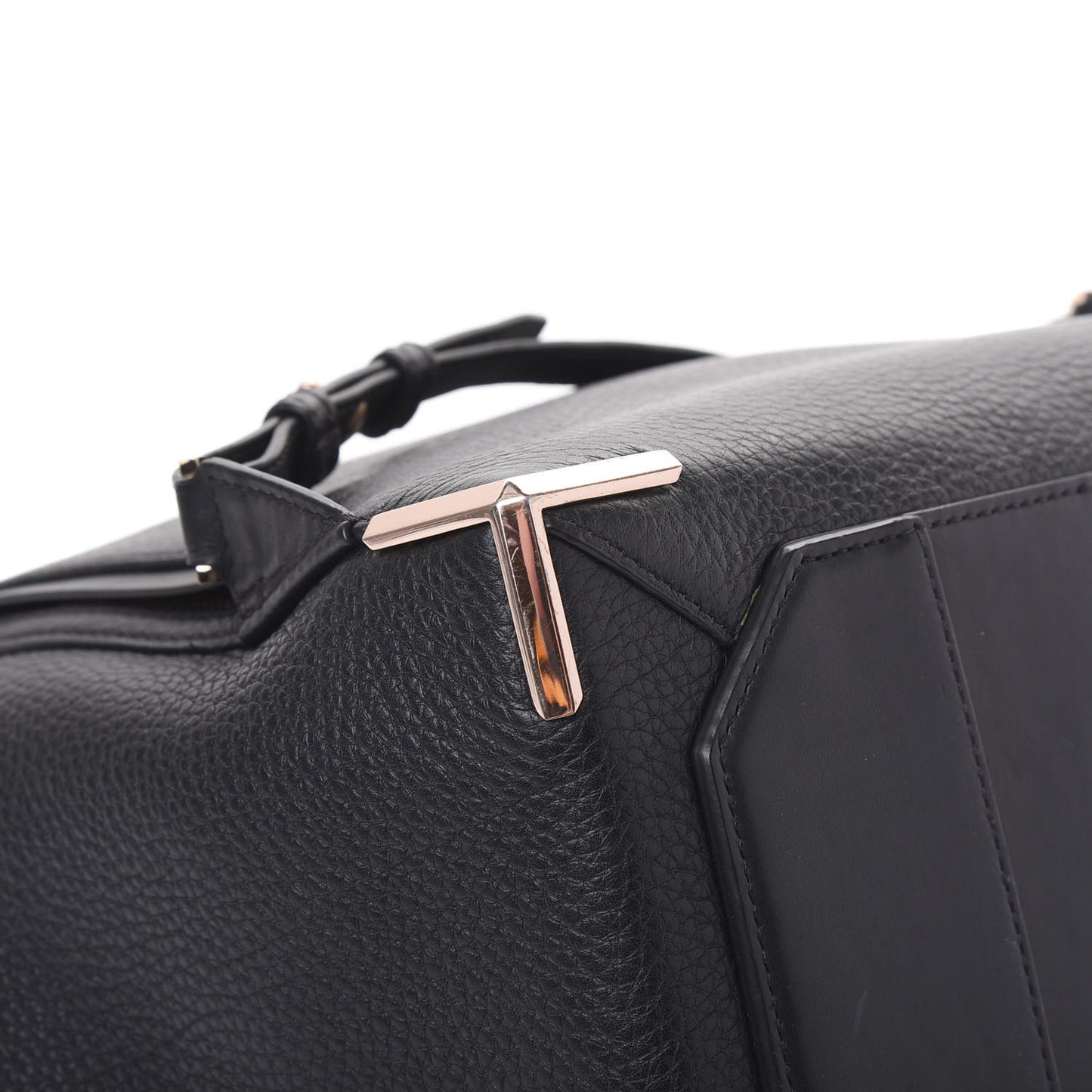 Pebbled Calfskin Prisma Skeletal Backpack Black Rose Gold Hardware