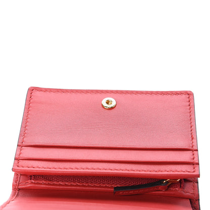 Gucci GG Supreme Monogram Bosco Patch Card Case Wallet Beige Malva Hibiscus Red 6 of 11