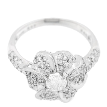 Parker & West by FASHIONPHILE Platinum Diamond .92ctw Flower Ring 53 6.5 5 of 10