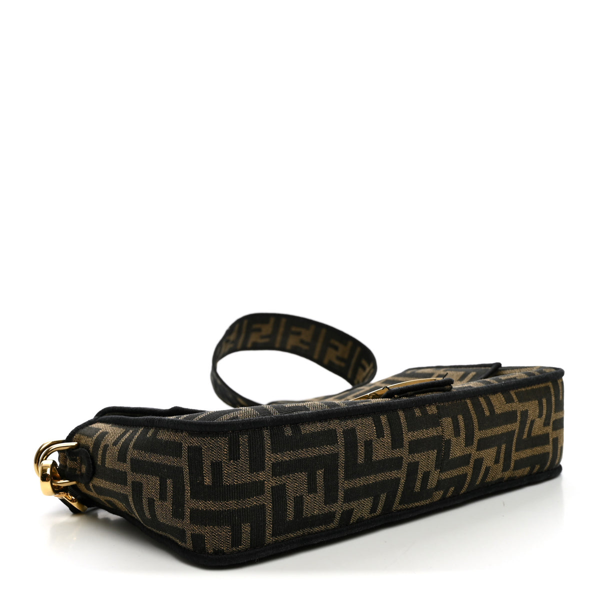 Fabric Jacquard FF 1974 Medium Baguette Tobacco Moro Black