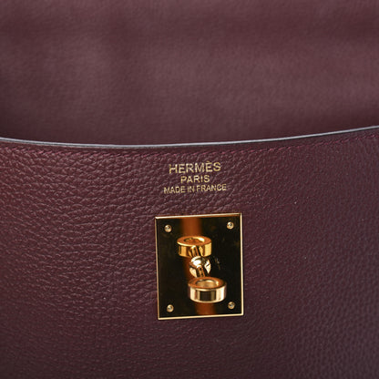 Hermes Togo Kelly Retourne 35 Bordeaux 5 of 9