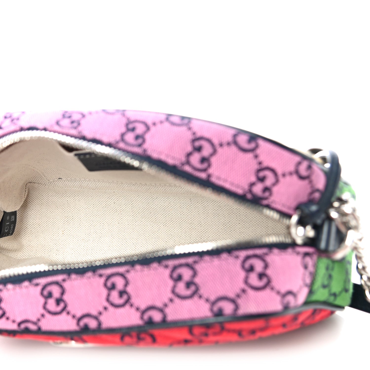 Gucci Monogram Multicolor Matelasse Diagonal Small GG Marmont Chain Shoulder Bag Red Blue Yellow Green Pink 4 of 10