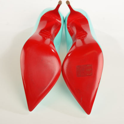 Christian Louboutin Patent Pigalle Follies 100 Pumps 38.5 Opaline 5 of 7