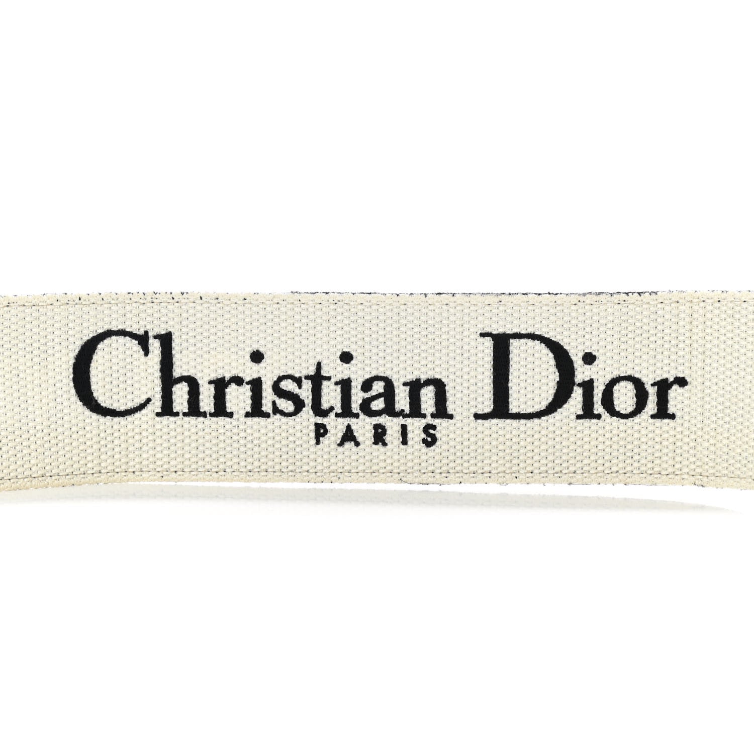 Christian Dior Canvas Embroidered Shoulder Strap Black Ultramatte 3 of 5