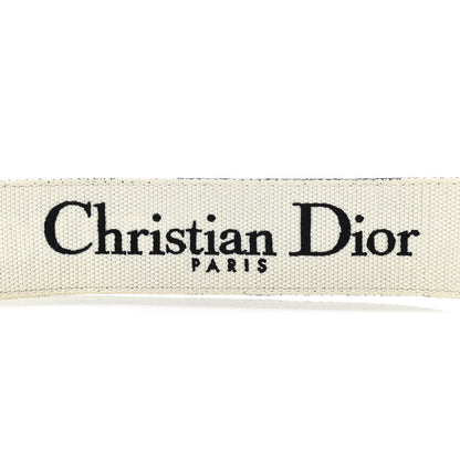 Christian Dior Canvas Embroidered Shoulder Strap Black Ultramatte 3 of 5