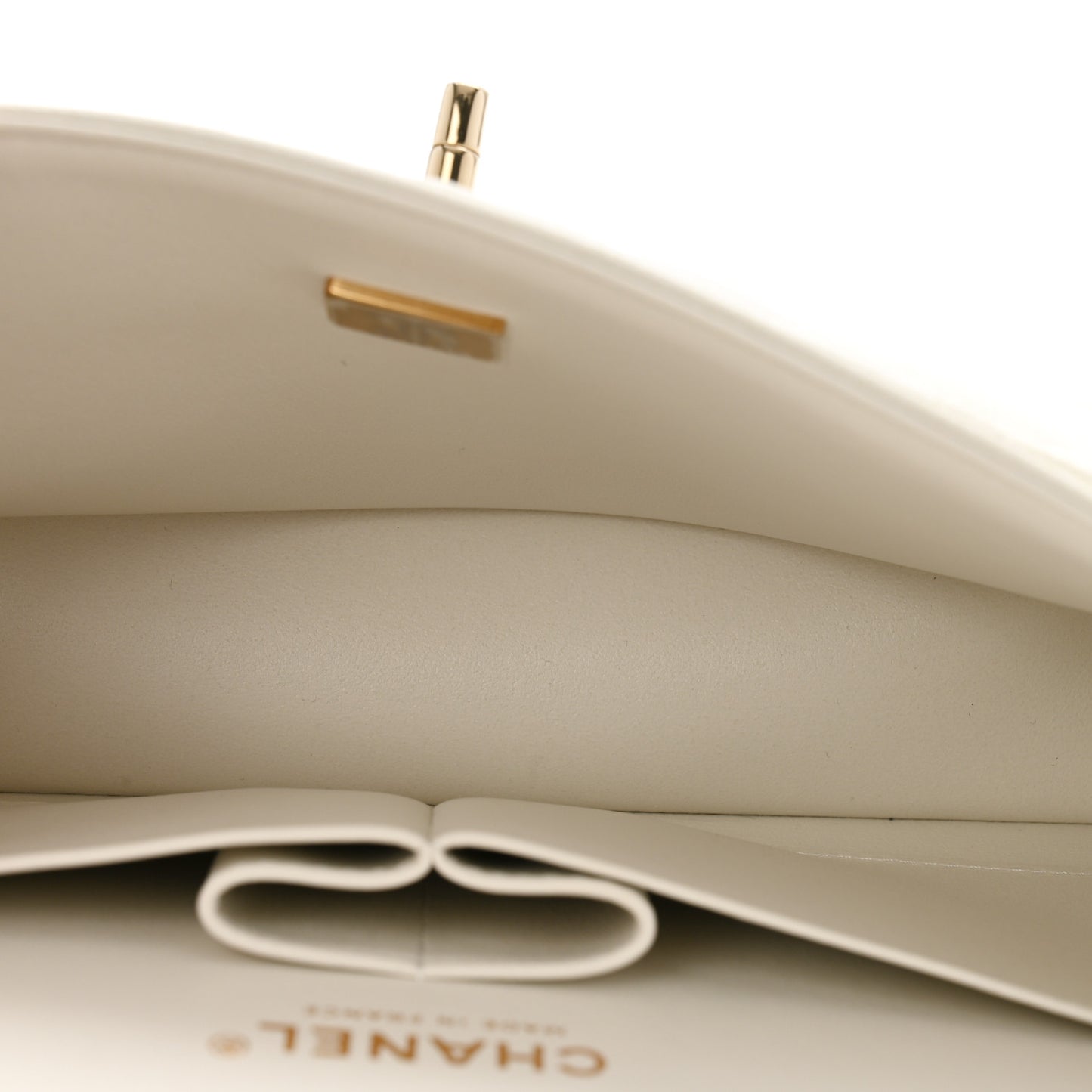 Caviar Quilted Small Double Flap White