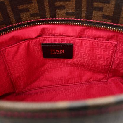 Fendi Zucca Spalmati Vitello FF Mini Roll Tote Tobacco Pink 6 of 10