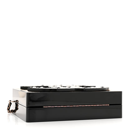 Chanel Plexiglass Crystal CC Minaudiere Clutch Black Copper 4 of 11